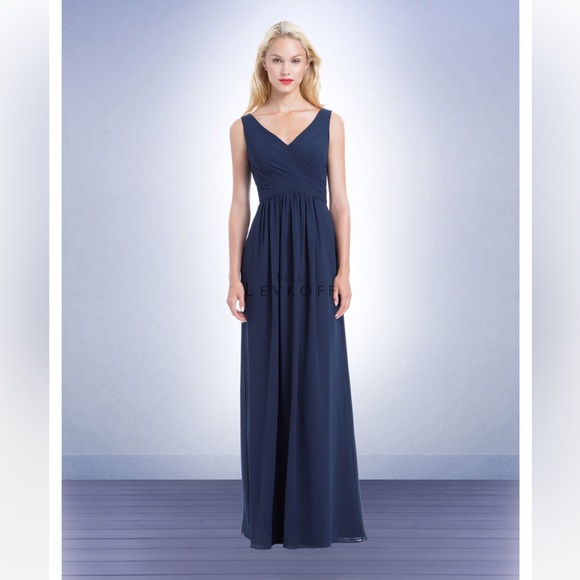 Bill levkoff 1162 bridesmaids dress in burgundy size 12 - Picture 3 of 6